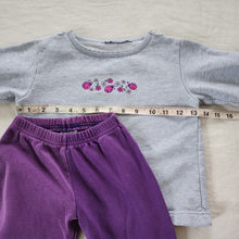Load image into Gallery viewer, Y2k Ladybug Sweater + Floral Pants Set 4t *flaw
