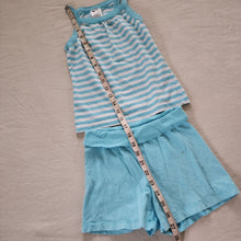 Load image into Gallery viewer, Y2k Striped Blue Matching Set kids 6
