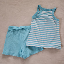 Load image into Gallery viewer, Y2k Striped Blue Matching Set kids 6
