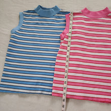 Load image into Gallery viewer, Vintage Striped Sleeveless Shirts Bundle kids 10/12
