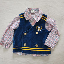 Load image into Gallery viewer, Vintage Sailor Vest + Shirt Bundle 6-9 months

