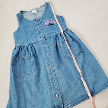 Load image into Gallery viewer, Vintage Barbie Denim Skirt kids 9/10
