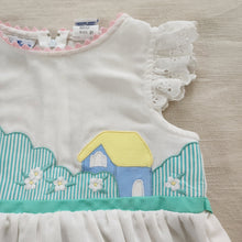 Load image into Gallery viewer, Vintage House Landscape Applique Dress 18-24 months
