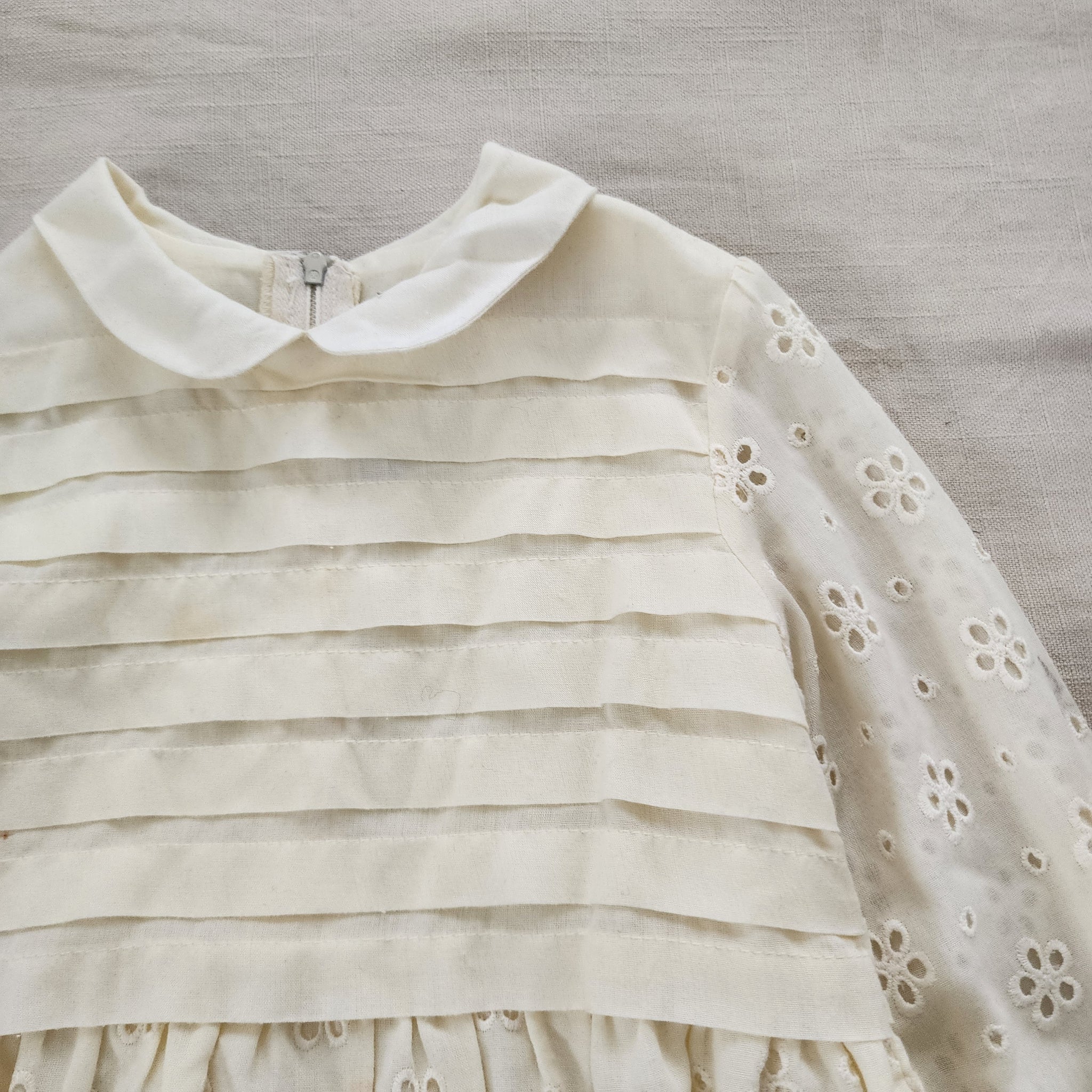 cream dress 5t Toddler White Cotton Dress 5t