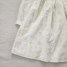 Load image into Gallery viewer, Vintage Neiman Marcus Cream Eyelet Floral Dress 5t
