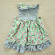 Load image into Gallery viewer, Vintage Floral + Gingham Sleeveless Dress 3t
