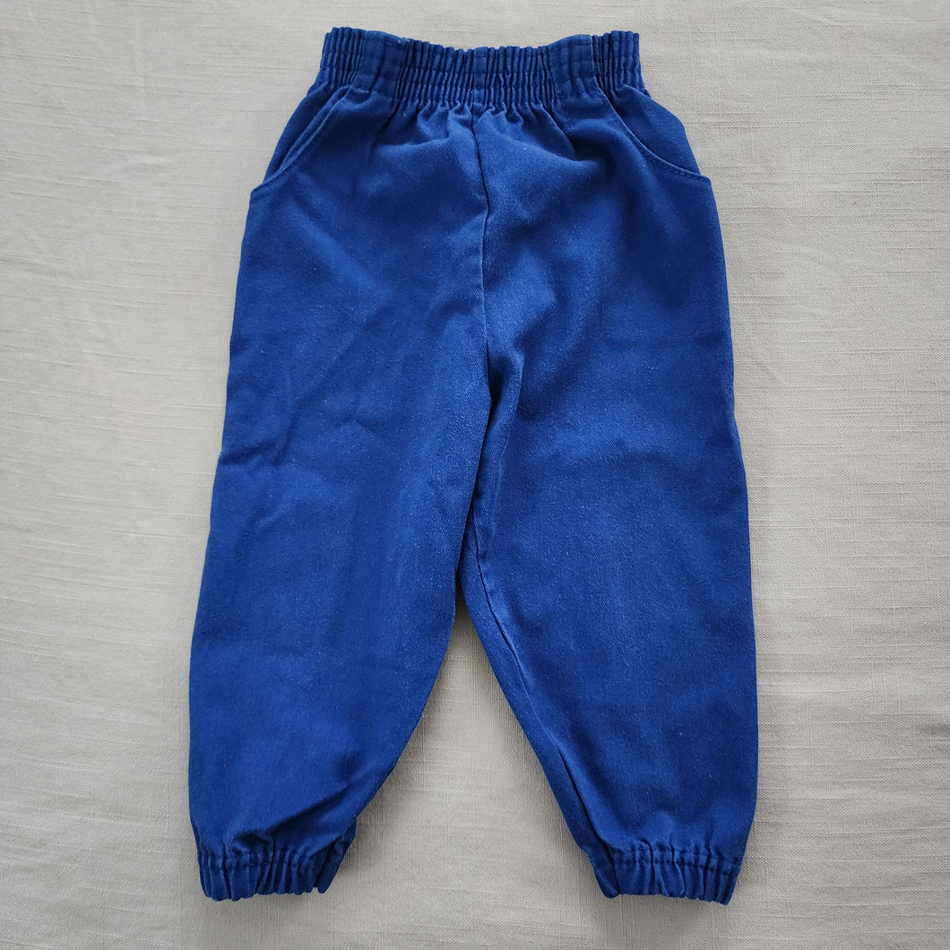 Vintage Fisher Price Royal Blue Jogger Pants 18 months