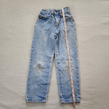 Load image into Gallery viewer, Vintage Lee Distressed Jeans 5t SLIM
