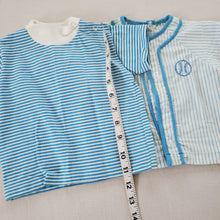 Load image into Gallery viewer, Vintage Bundle Blue Striped Shirts 12-18 months
