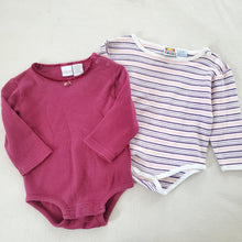 Load image into Gallery viewer, Vintage Long Sleeve Rompers Bundle 6-9 months
