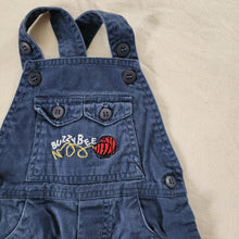 Load image into Gallery viewer, Vintage Buzzy Bee Navy Shortalls 2t
