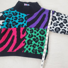 Load image into Gallery viewer, Vintage Animal Block Knit Sweater 3t/4t

