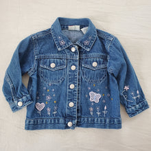Load image into Gallery viewer, Vintage Y2k Butterfly Floral Jean Jacket 18 months
