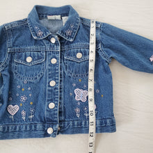 Load image into Gallery viewer, Vintage Y2k Butterfly Floral Jean Jacket 18 months
