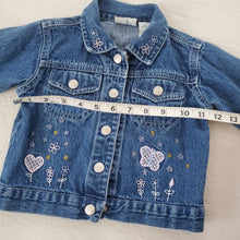 Load image into Gallery viewer, Vintage Y2k Butterfly Floral Jean Jacket 18 months
