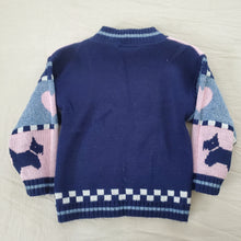 Load image into Gallery viewer, Vintage Scotty + Heart Pattern Knit Sweater 3t
