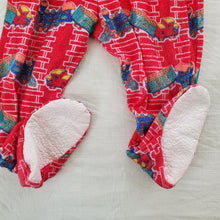 Load image into Gallery viewer, Vintage Train/Railroad 2-Piece Footed PJs 24 months/2t

