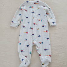 Load image into Gallery viewer, Vintage Transportation Footed PJs 6-9 months
