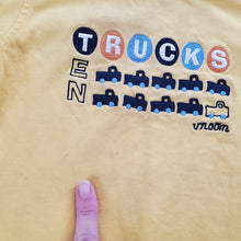 Load image into Gallery viewer, Vintage Y2k Ten Trucks Romper 9-12 months

