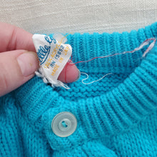 Load image into Gallery viewer, Vintage Blue Knit Cardigan 2t
