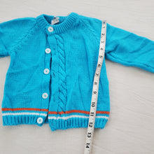 Load image into Gallery viewer, Vintage Blue Knit Cardigan 2t
