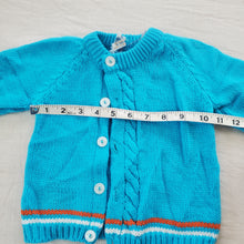 Load image into Gallery viewer, Vintage Blue Knit Cardigan 2t
