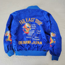 Load image into Gallery viewer, Vintage Okinawa Japan Satin Jacket 5t/6 *stains
