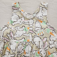 Load image into Gallery viewer, Vintage Bunny + Carrots Dress kids 6 *flaw
