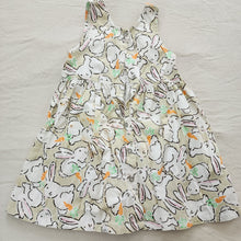 Load image into Gallery viewer, Vintage Bunny + Carrots Dress kids 6 *flaw
