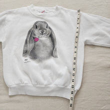 Load image into Gallery viewer, Vintage Bunny Portrait Crewneck kids 8/10
