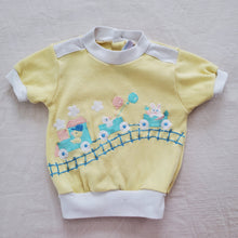 Load image into Gallery viewer, Vintage Springtime Animals Train Shirt 18 months
