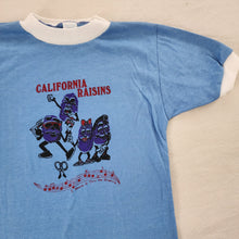 Load image into Gallery viewer, Vintage California Raisins Ringer Tee kids 8/10
