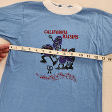 Load image into Gallery viewer, Vintage California Raisins Ringer Tee kids 8/10
