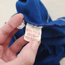 Load image into Gallery viewer, Vintage 70s Her Majesty Blue Pinafore Dress 4t-6 *flaw

