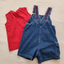 Load image into Gallery viewer, Vintage Sporty + SL Cardinals Shortalls &amp; Shirt Bundle 3t/4t
