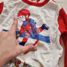 Load image into Gallery viewer, Vintage Sporty Mismatched Hockey &amp; Football PJs 4t
