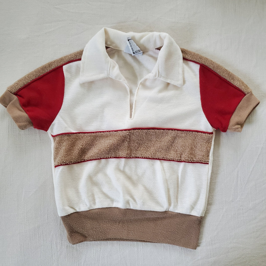 Vintage Neutral Collared Shirt 2t/3t