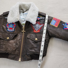 Load image into Gallery viewer, Older Jet Fighter Bomber Faux Leather Jacket 2t
