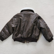 Load image into Gallery viewer, Older Jet Fighter Bomber Faux Leather Jacket 2t
