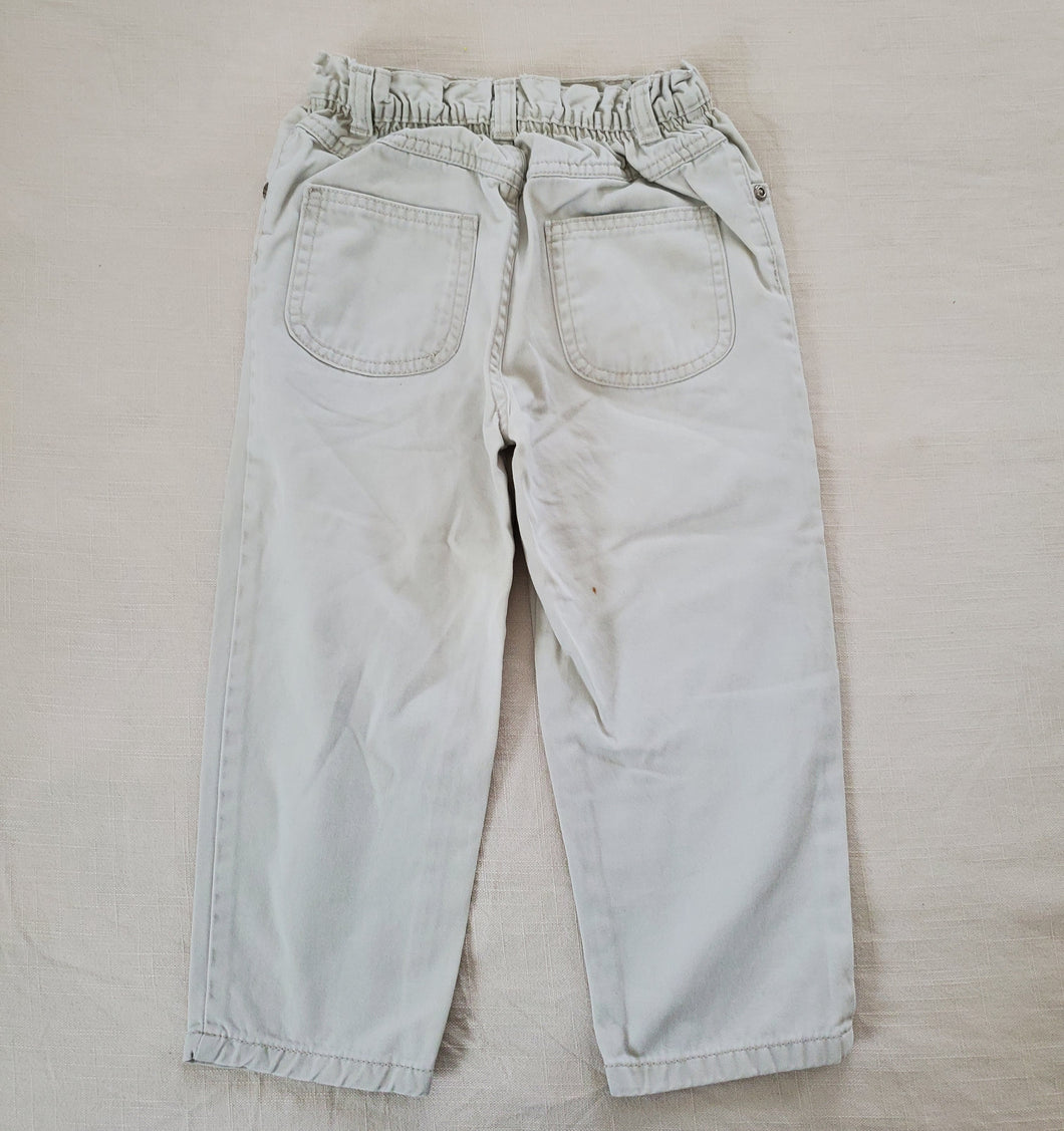 Vintage Cinched Waist Khaki Pants 4t
