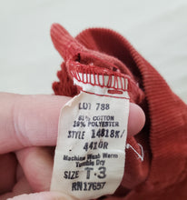 Load image into Gallery viewer, Vintage Rust Cord Pants 3t
