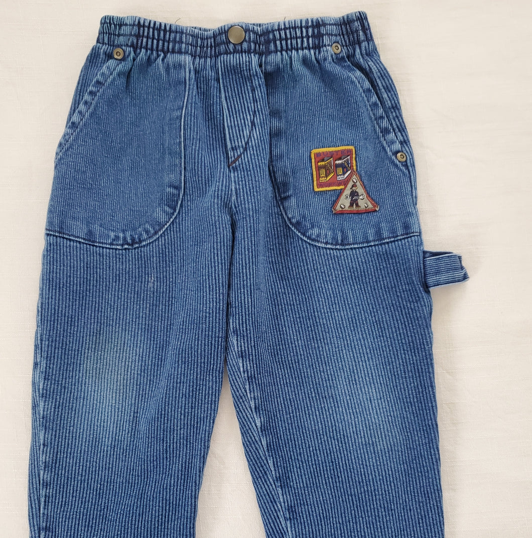 Vintage Construction Patch Jeans 4t