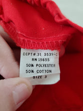 Load image into Gallery viewer, Vintage Red Wide Leg Pants 3t
