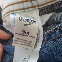 Load image into Gallery viewer, Oshkosh Denim Overalls 9 Months
