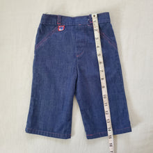 Load image into Gallery viewer, Vintage Girly Wide Leg Jeans 6-9 months
