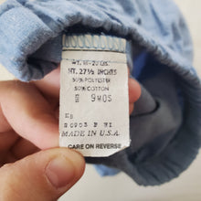 Load image into Gallery viewer, Vintage Blue Elastic Waist Pants 3-6 months
