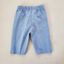 Load image into Gallery viewer, Vintage Blue Elastic Waist Pants 3-6 months
