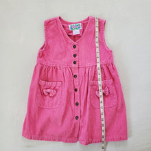 Load image into Gallery viewer, Vintage Pink Cord Sleeveless Dress kids 6
