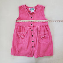 Load image into Gallery viewer, Vintage Pink Cord Sleeveless Dress kids 6
