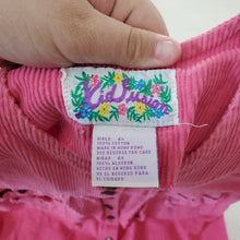 Load image into Gallery viewer, Vintage Pink Cord Sleeveless Dress kids 6
